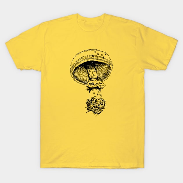 goblincore Mushroom Design T-Shirt by Hiep Nghia